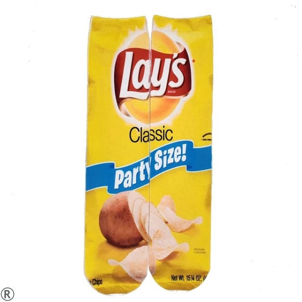 Забави чорапи Lays Yellow