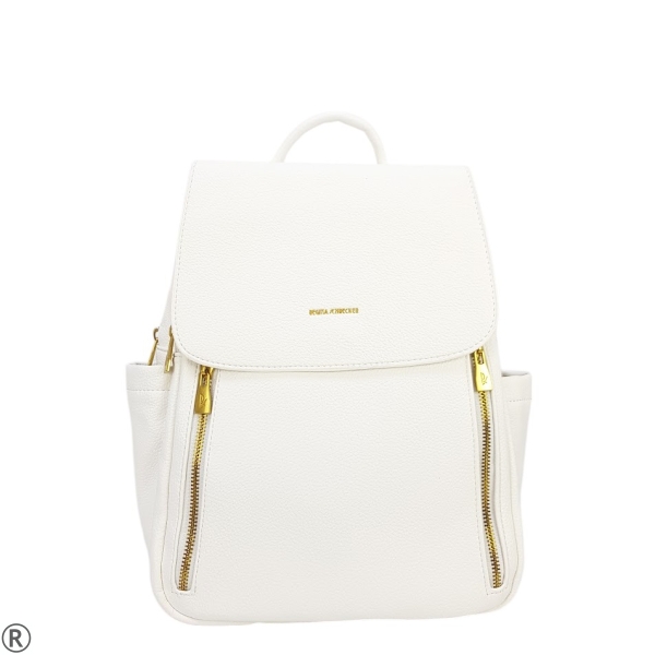 Бели кецове на платформа- Aresta White 10031