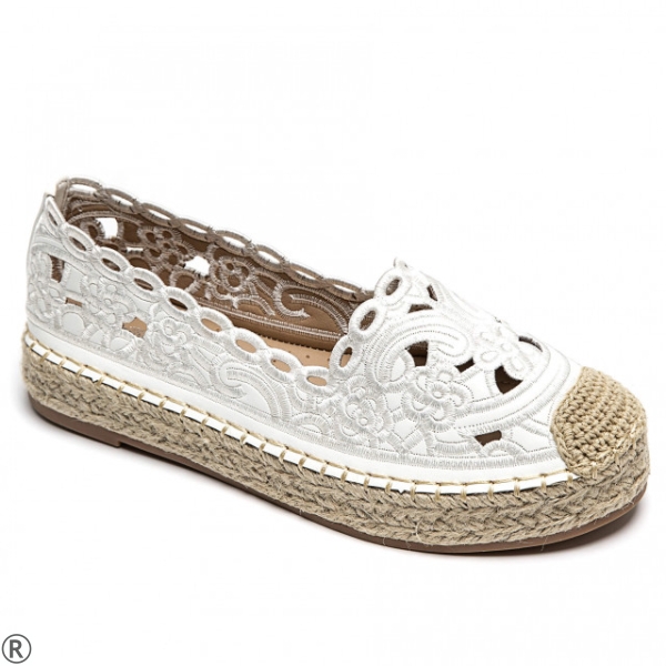 Бели еспадрили- Klaudia White 10393