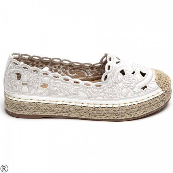 Бели еспадрили- Klaudia White 10393