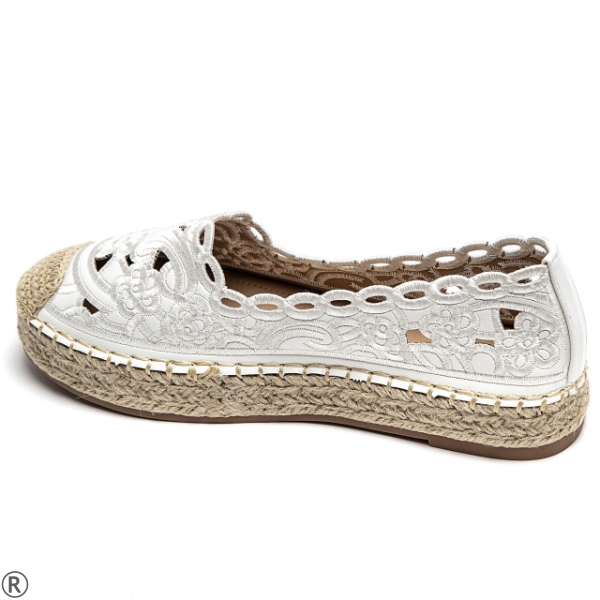 Бели еспадрили- Klaudia White 10393