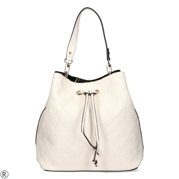 Бели маратонки с бежово - Klodi White 10038