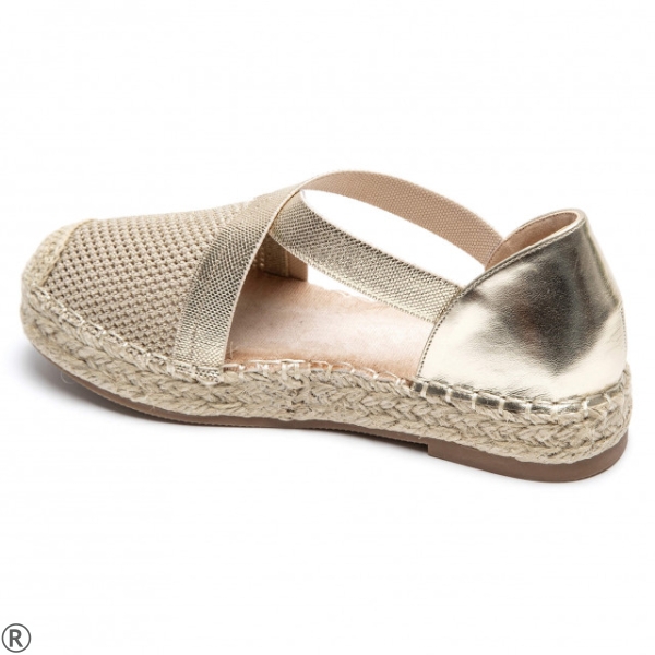 Равни златисти еспадрили- Greta Gold 10437