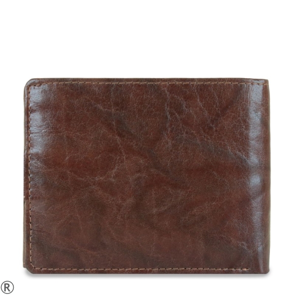 Кафяв мъжки портфейл от естествена кожа- Peterson 10449