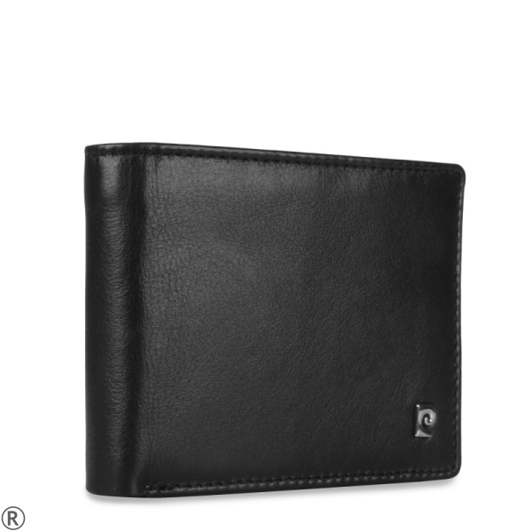Черен мъжки портфейл от естествена кожа-  Pierre Cardin 10451