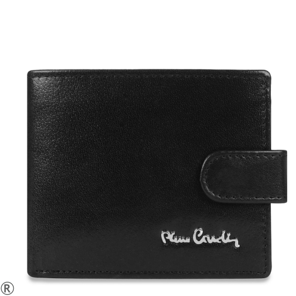 Черен мъжки портфейл от естествена кожа- Pierre Cardin 10454