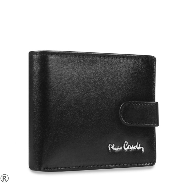 Черен мъжки портфейл от естествена кожа- Pierre Cardin 10454