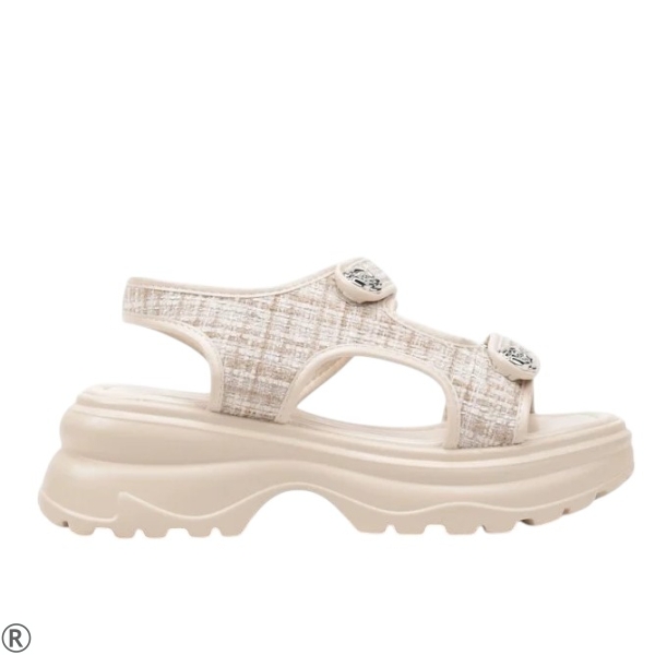 Дамски сандали на удобна платформа в цвят каки- Vera Khaki 10529