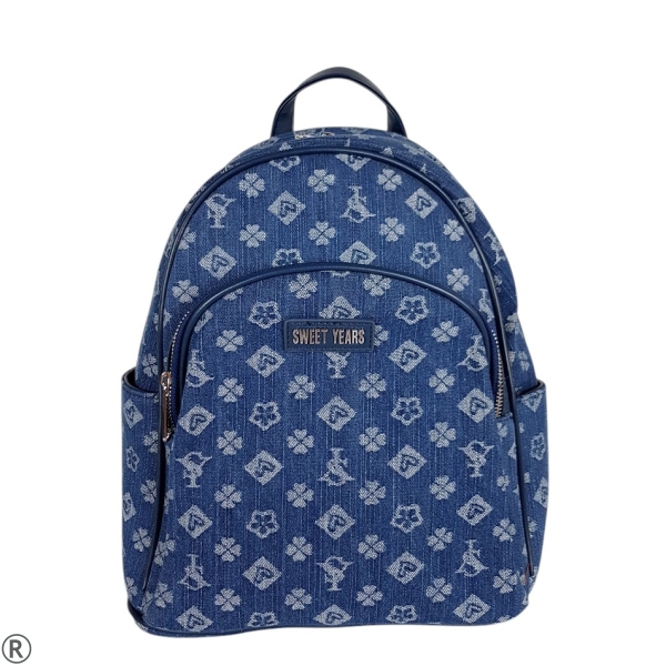 Тъмно синя дамска раница- Brita Blue 10546