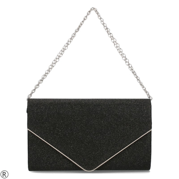 Черна елегантна чанта- Mika Black 10567