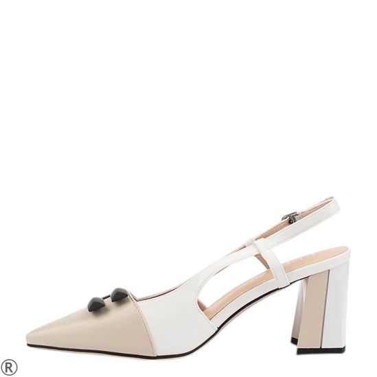 Елегантни обувки в бял и бежов цвят- Eliza Bulgaria 10338