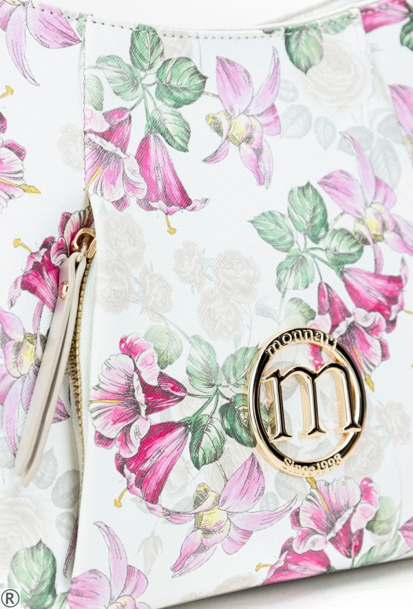 Дамска чанта за през рамо с цветя- Monnari Flowers 10604