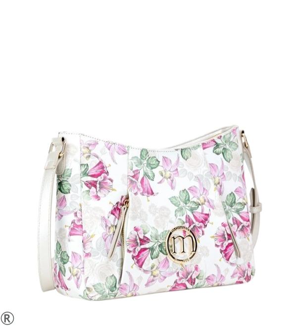 Дамска чанта за през рамо с цветя- Monnari Flowers 10604