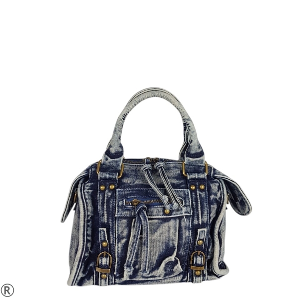 Синя дънкова чанта- Greta Blue 10626