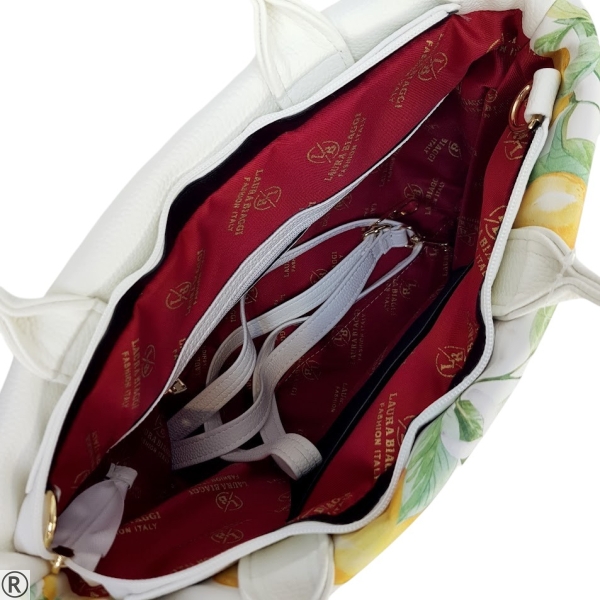 Дамска чанта с лимони- Laura Biaggi 10638