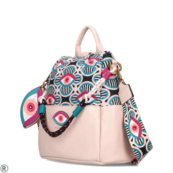 Розова дамска чанта-раница- EGO Pink 10656