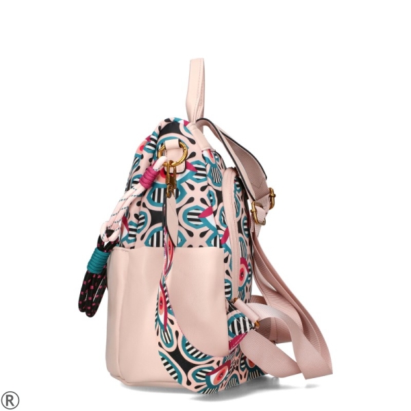 Розова дамска чанта-раница- EGO Pink 10656