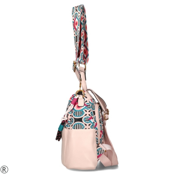 Розова дамска чанта-раница- EGO Pink 10656