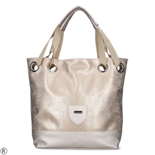 Златисти дамски сандали на платформа- Serena Gold 10530