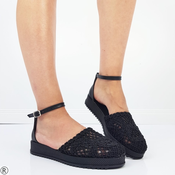 Черни летни обувки- Mia Black 10692