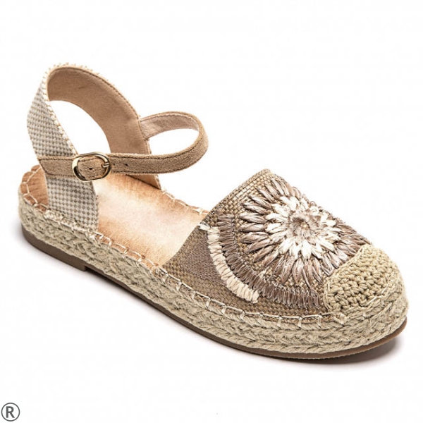 Равни еспадрили в цвят каки- Steisi Khaki 11003