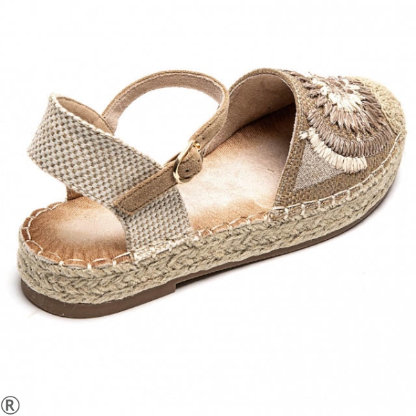 Равни еспадрили в цвят каки- Steisi Khaki 11003