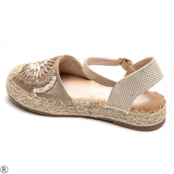 Равни еспадрили в цвят каки- Steisi Khaki 11003