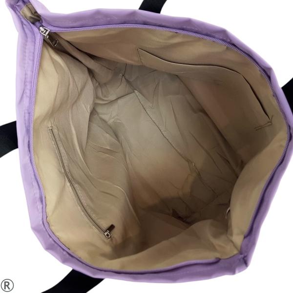 Голяма лилава чанта за плаж- Hera Purple 11035