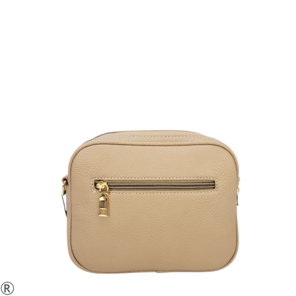 Плетена чанта за през рамо- Zara Beige 11048