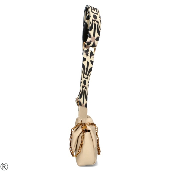 Дамска чанта за през рамо- EGO Beige 11057