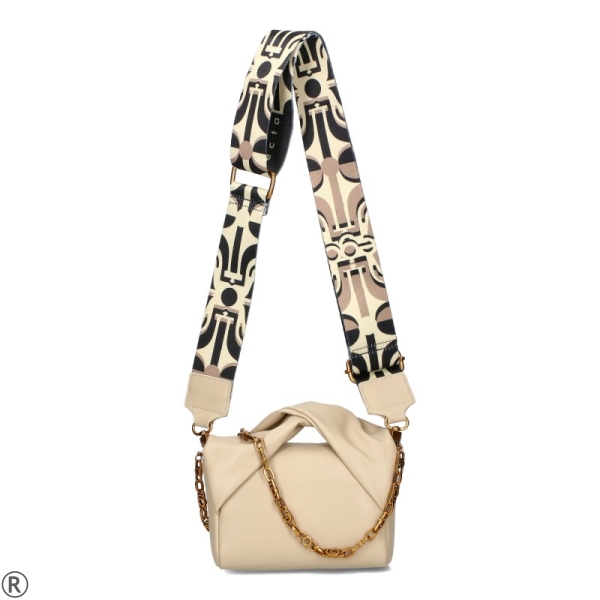 Дамска чанта за през рамо- EGO Beige 11057