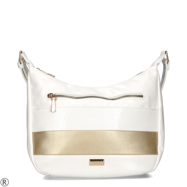 Равни бели сандали от естествена кожа- Vera White 10577