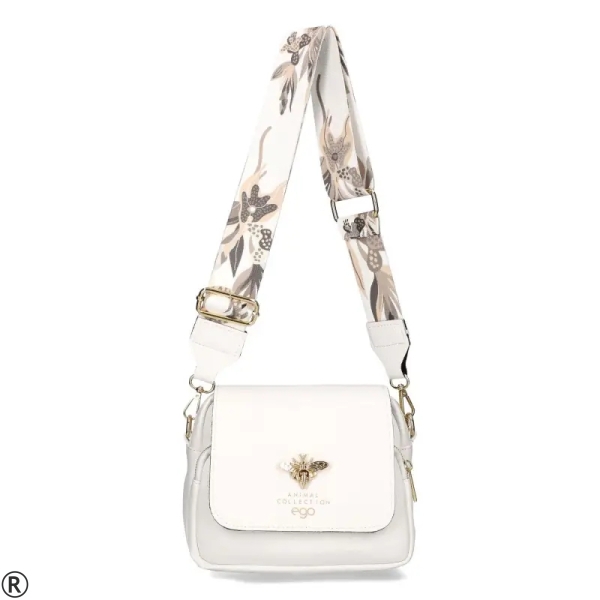 Бели мокасини от естествена кожа на платформа- Tera White 10221