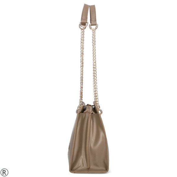 Бежова дамска чанта с преграда- Monnari Beige 11129