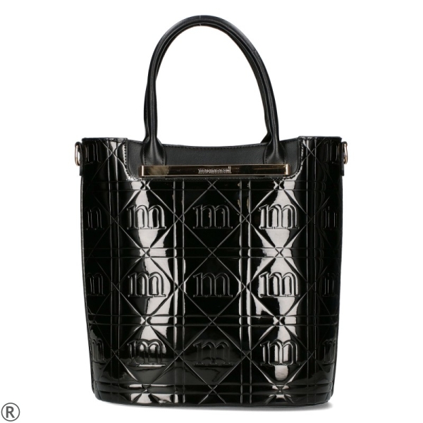 Елегантни черни обувки на ток и платформа- Elza Black 11088