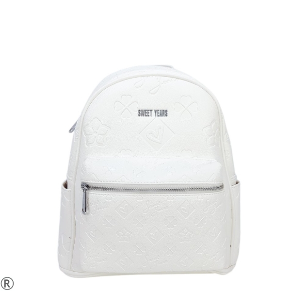 Бели дамски кецове от естествена кожа- Aida White 11097