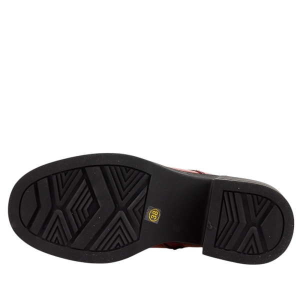 Зелени дамски боти от естествена кожа- Zina Green 11242