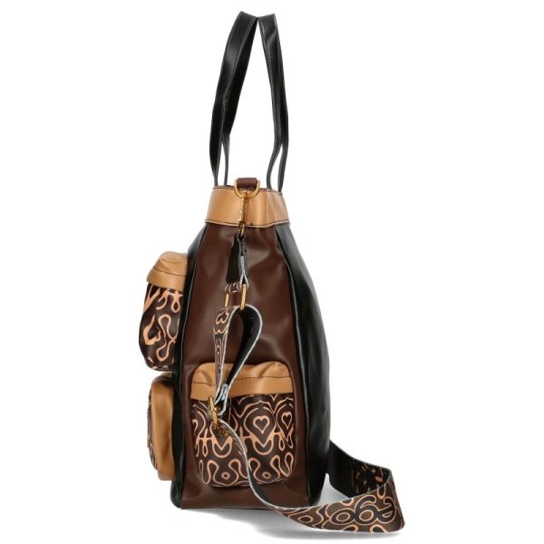 Голяма дамска чанта с джобове- EGO Salamander 11249