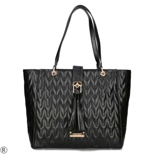 Черни дамски мокасини с кравешки принт- Sisi Black 11123