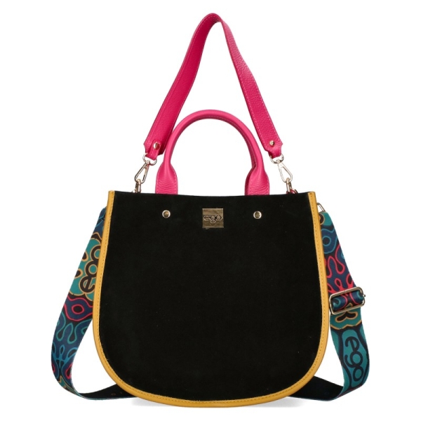 Черни каубойски ботуши с катарама- Rita Black 11184