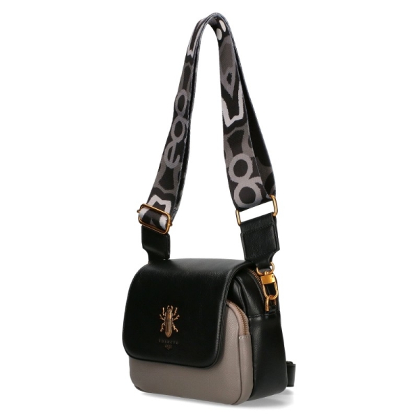 Сива чанта с два сменяеми капака и дълга дръжка- EGO 11381