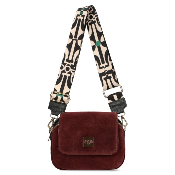 Дамски боти цвят бордо от естествен велур- Tamaris 11177