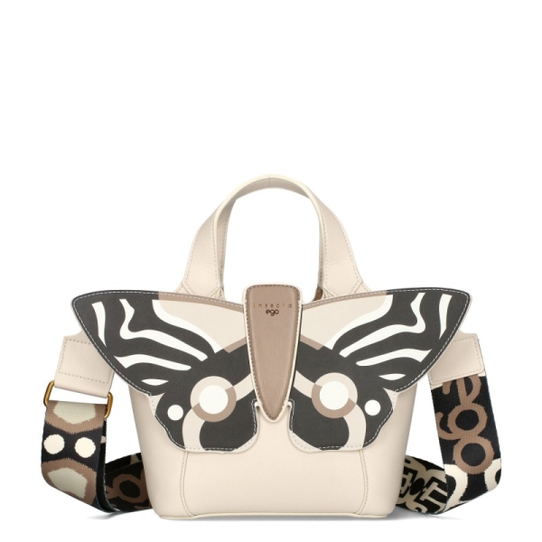 Бежова чанта с пеперуда и органайзер- EGO Inesecta 11427