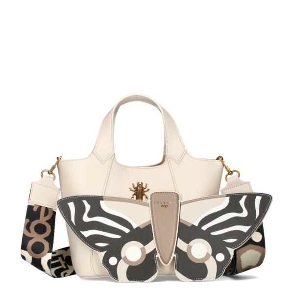 Бежова чанта с пеперуда и органайзер- EGO Inesecta 11427