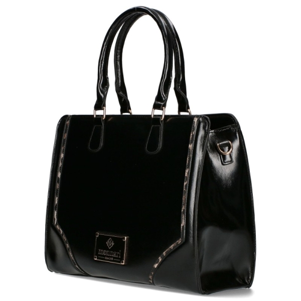 Стилна черна чанта- Monnari 11437