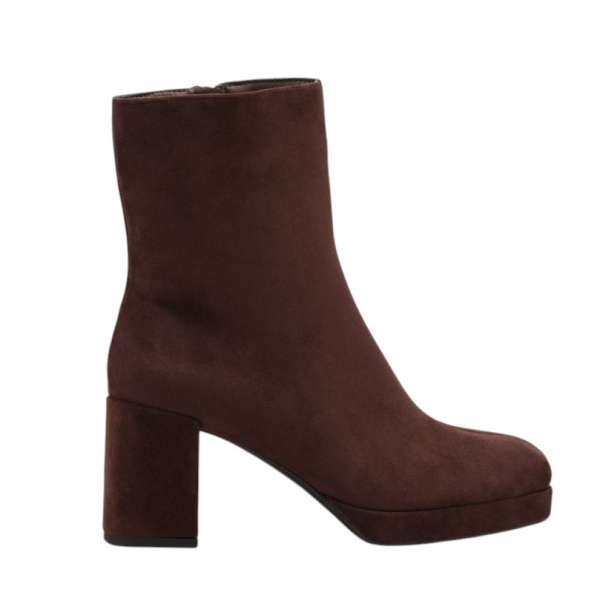 Кафяви боти на ток и платформа- Daris Brown 11468