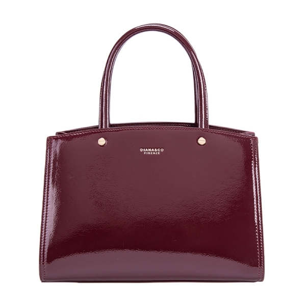 Равни ботуши от лак и велур в цвят бордо- Wayne Burgundy 5733