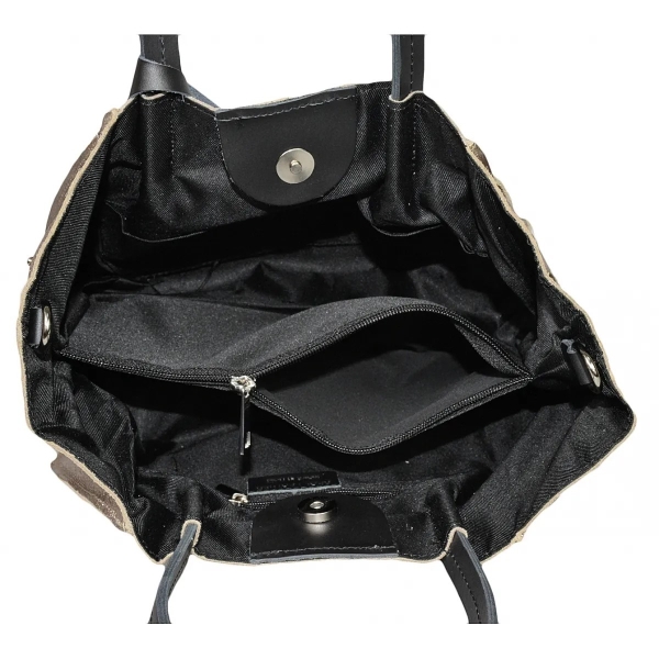 Червена чанта от естествена кожа с три отделения- Amanda Red 11520