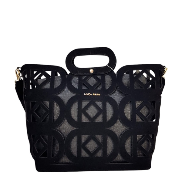 Черни каубойски ботуши от велур- Amanda Black 11181