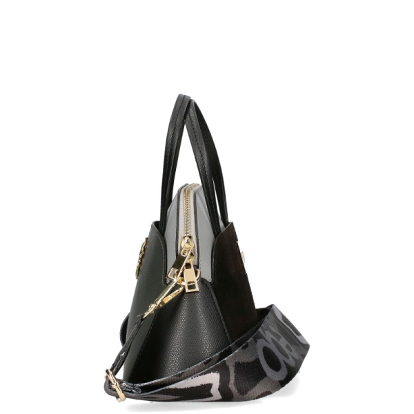 Сива чанта от естествена кожа с две лица- EGO Grey 11587